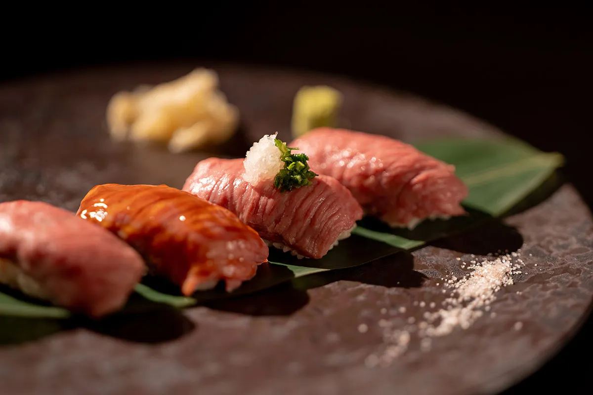 石垣牛イチボの極み肉寿司